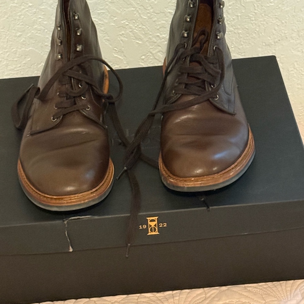 Allen Edmonds Dark Brown Leather Boots